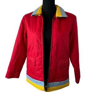 Vintage 1970's Hot‎ Dog Boulder Colorado Classic Red Ski Jacket Sz 14